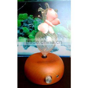 Elegant Wooden and Glass LED Aroma Diffuser Nebulization Essential Oil Diffuser