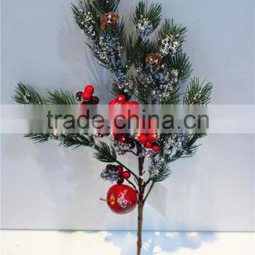 Home Garden Decorative 60cm Height Artificial White Hanging Pine Tree Leaf Branches ERSY11 2102 photo-3