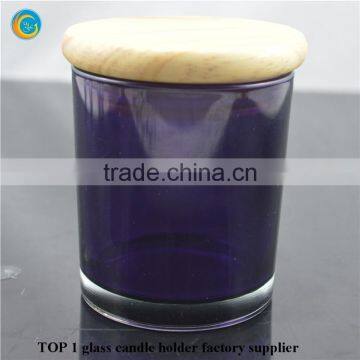 Decorative Glass Candle Jar With Wooden Cap On Sale photo-5