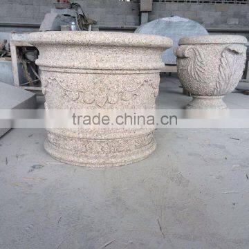 Stone Carving Flower Pots Garden Decorative Flower Pot Stone Flower Pot photo-3