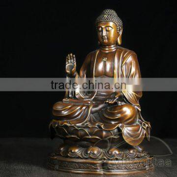 Whoelsale Antique High Quality Metal Craft Bronze Female Buddha Statue photo-2