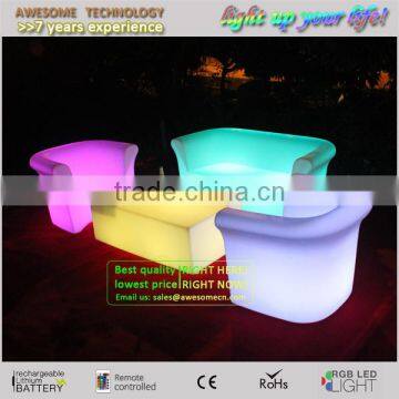 Led Illuminated Loveseat Sofa for Lounge Bar (SF202) photo-5