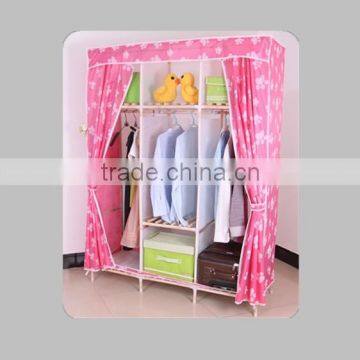 High Quality Fabric Coated Bedroom Furniture Wardrobe for Bedroom photo-5