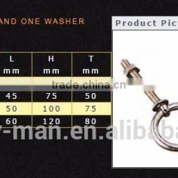 Hardware Accessory Stainless Steel 304 Ring Bolt With One Nut and One Washer photo-4