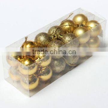 Cheap 24 Pcs Glitter Christmas 4 6 8 10cm Balls Baubles Xmas Tree Hanging Ornament Christmas Decor photo-5