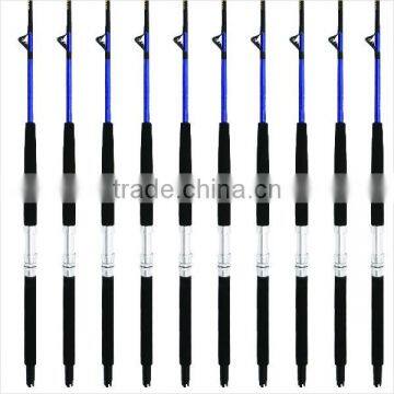 601 Fiberglass Solid Trolling Fishing Rod With Blue Color