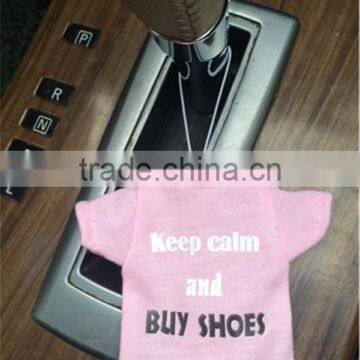 2015 pink cotton uniform freshener with logo customized and scent customized