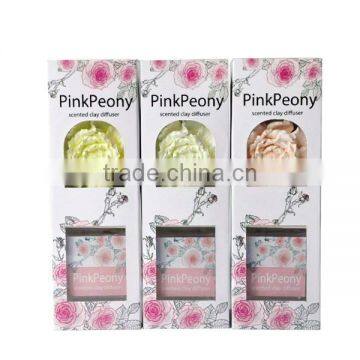 Wholesale Luxury Square 100ml Scented Ceramic Flower Diffuser, Aroma Reed Diffusers Gift Set photo-6
