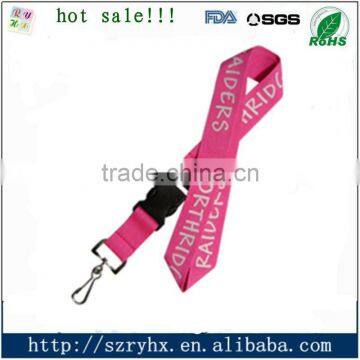 High quality promotional silicone rubber lanyard