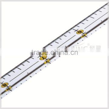 2017 China 12"*0.5" Straight Rigid Plastic Inch Patchwork Ruler for Fashion Design#KPR12005 photo-3