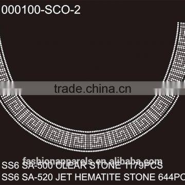 Custom Simple Line Rhinestone/Acrylic /Gem Stone Glitter Hot Fix Rhinestone for Clothing photo-2