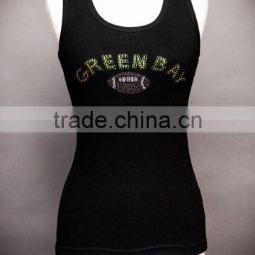 Wholesale Sleeveless t Shirt Fashion Womens Custom Embroidery Tank Top Manufacturer photo-4