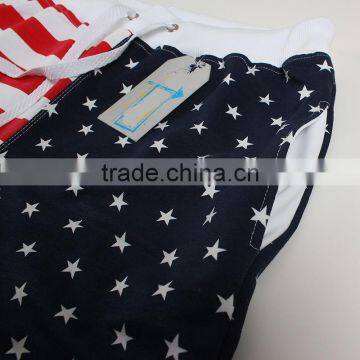 Mens Usa Flag Shorts, American Style Cotton Shorts photo-3