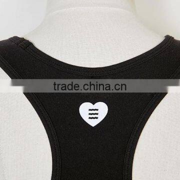2017 New Fashion Design Customized Your Own Brand Logo Elastic Band 95%Cotton 5%Spandex Sport Crop Top Bralettes photo-5