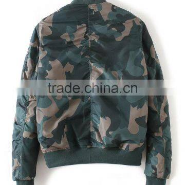 Runwaylover EY1055C 2017 Women 100% Cotton Winter Camouflage Military Jacket photo-3