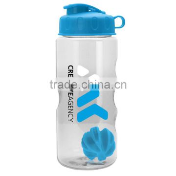 USA Made Tritan 22 oz. Shaker Bottle With Flip Top - BPA-free, features a mixing ball and comes with your printed logo