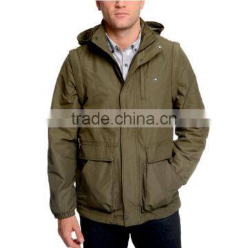 2016 water repellent removable sleeve jacket