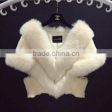 Natural Knitted Mink Fur Stole Genuine Mink Fur Shawl