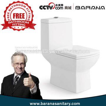 Hot Sale With Free Fitting Competitive Price Bathroom Ceramic Wc Toilet From China