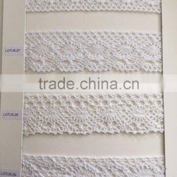 Border Lace, White Floral Bridal Lace Trim photo-3