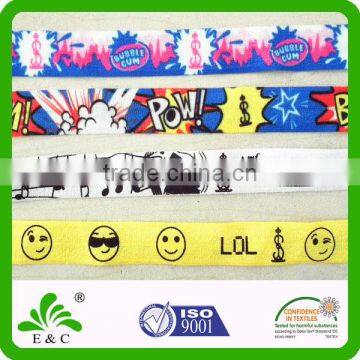 Fold Over Style Printed Custom Elastic Band photo-2