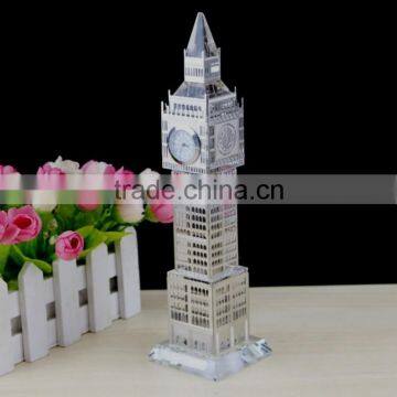 High Quanlity Tastefully Golden Crystal Big Ben Model For Fancy Clock UK Souvenir photo-2