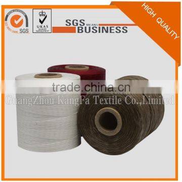 waterproof thread high tenacity good price 100% polyester 420d/1x16 flat braid thread