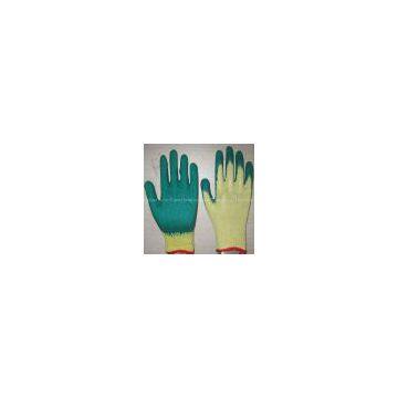 green latex coated working gloves LG1506-7