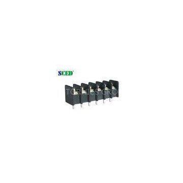 300V 15A Black Barrier Terminal Block, 2P - 24P Power Terminal Blocks Pitch 7.62mm