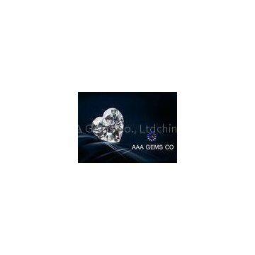 Heart Cut 9mm White Moissanite , Loose Moissanite Stones Ri 2.65 - 2.69