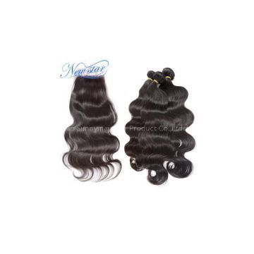 6A New Star Three Brazilian Virgin Human Hair Extensions Body Wave Bundles With One Bleached Knots 4*4in Free Style Lace Closure Rated 4.7 /5 Based On 235 Customer Reviews 94.8% Of Buyers Enjoyed This Product! (235 Votes) 235 Orders