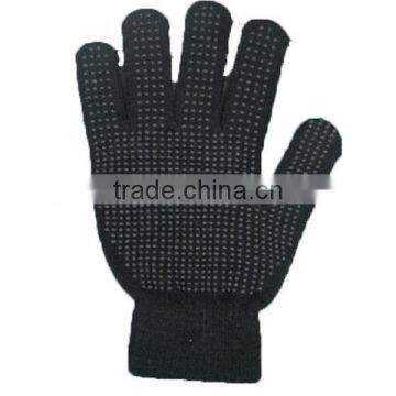 knitted black gloves cheap winter knit gloves