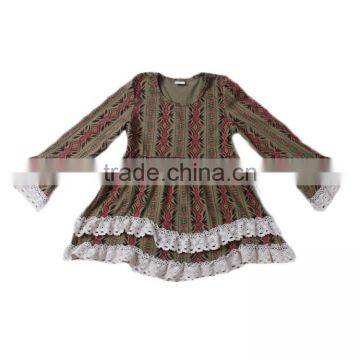 Sue Lucky 2017 frock design baby girl long sleeve dress in different patterns