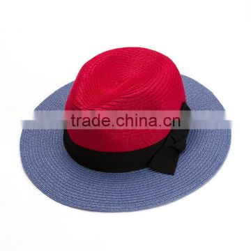 Good quality summer plain dyed straw summer hat