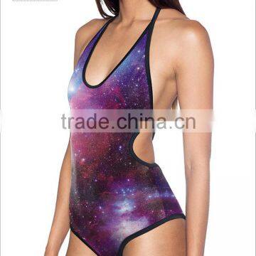 2017 Blue Celebrity One Piece Swimwear