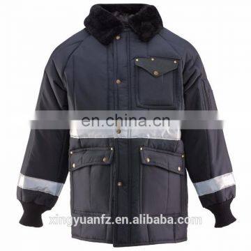 New style safety freezer jacket with reflective tape