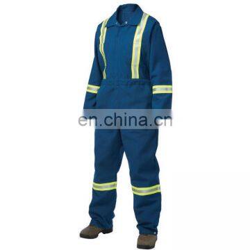 100%Cotton Fire Retardant Coverall for Welder Used Blue Wear Rough Workwear