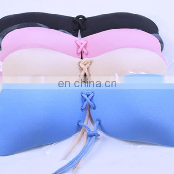 Formal Dress One Piece Seamless Women Silicone Bra Cup Invisible A Blade Strapless Ladies Push Up Bras Underwear Women