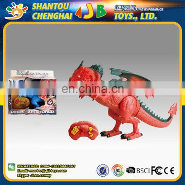 New design infrared remote control light music plastic dinosaur toy for 2017