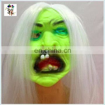 Green Face Clown Adult Scary Rubber Halloween Party Masks HPC-0406 photo-5