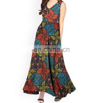 New Fashion Design Women Ankara African Wax Kitenge Print Dashiki Long Dress Support Customized