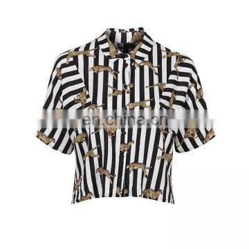 2016 Fashion Chic Striped Dolman Top Women Clothing photo-5