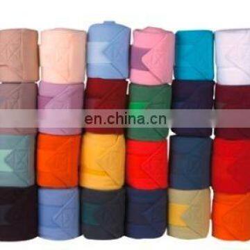 Horse thick fleece bandages in set