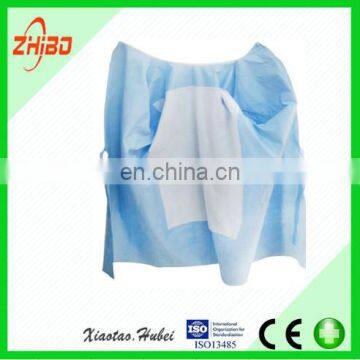 SMS Disposable Sterile reinforce Isolation Surgical gown Non woven