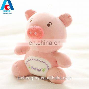 wholesale promotional plush toy pig crane machine animal plush toy