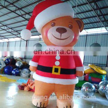 cute inflatable bear for christmas decoration