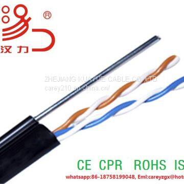 Drop wire telephone cable  24awg copper conductor