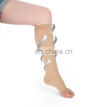 Compression Socks Knee-Hi Firm Support Open Toe Compression stockings 20-30mmHg#YLW-15