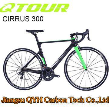 QTOUR Cirrus 300 Road Bicycle series 22 speed carbon road Bicycle 700C China OEM carbon bicycle C brake