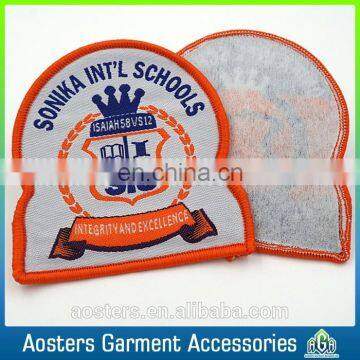 Customize High Quality Overlock Woven Badge for Clothing photo-3